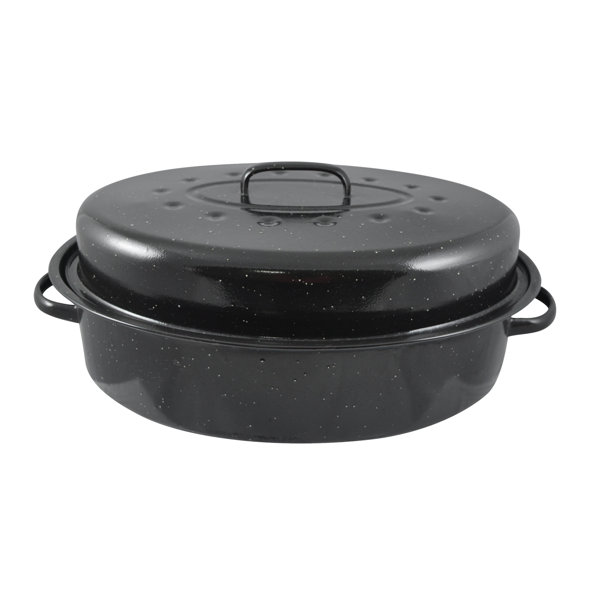 15 Non-Stick Carbon Steel Roaster with Lid by HDS TRADING CORP| @ $20.00