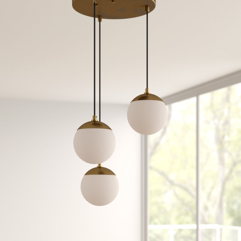 Langley Street Kara 3 Light Cer Globe Pendant Reviews Wayfair Kara 3 Light Cer Globe Pendant