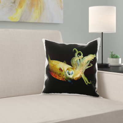 Deepsea Squid Pillow Cover East Urban Home