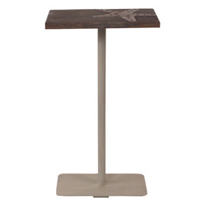 Cottage Wood Top End Table by Coast Lamp Mfg.