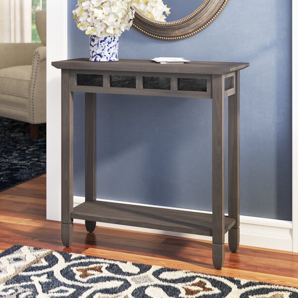 Glastonbury Slate Console Table By Charlton Home