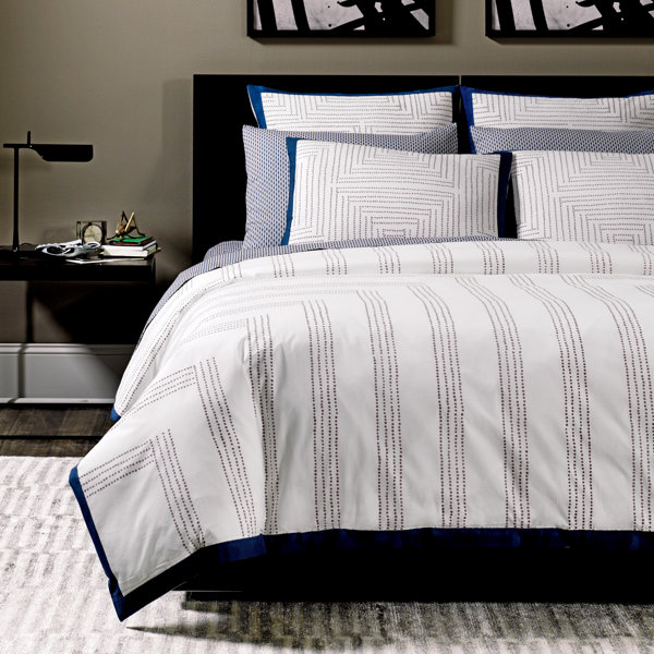 Maze Blockprint Duvet Cover by DwellStudio