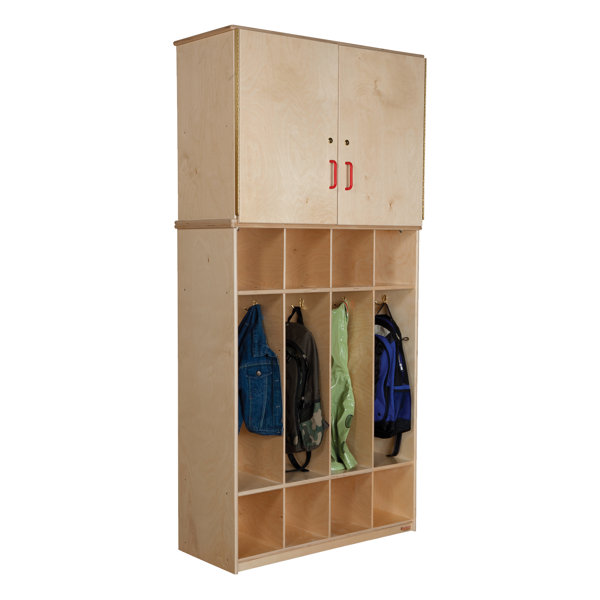 4 Tier 4 Wide Coat Locker by Wood Designs