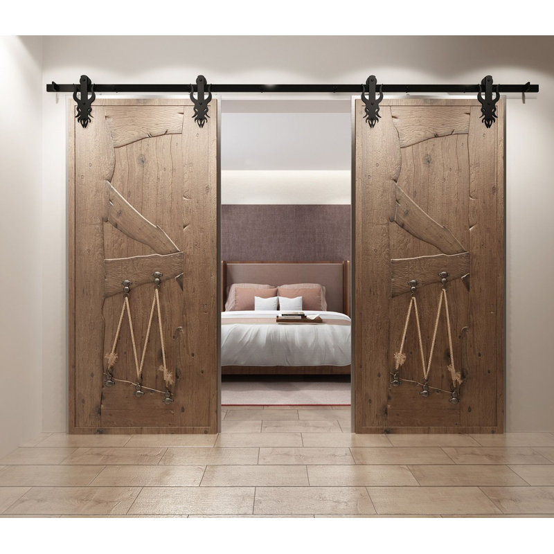 Homacer Imperial Barn Door Hardware Kit Wayfair