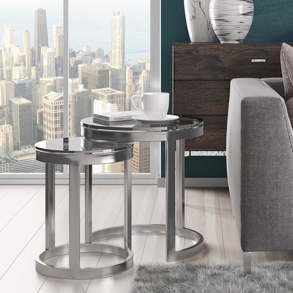 Review Mikaeel 2 Piece Nesting Tables