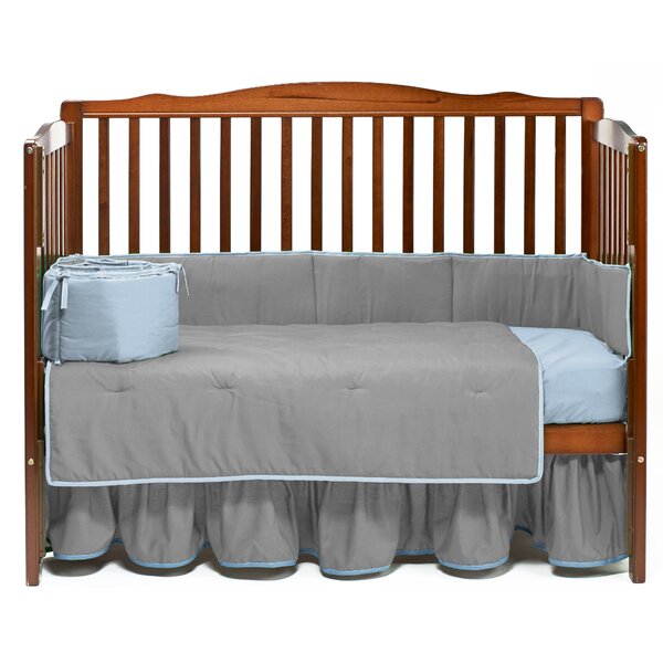 Harriet Bee Deitz Solid 4 Piece Crib Bedding Set Reviews Wayfair