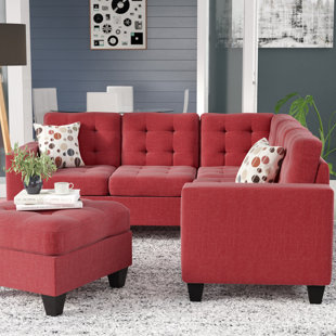 Red Sectionals You Ll Love Wayfair Quickview