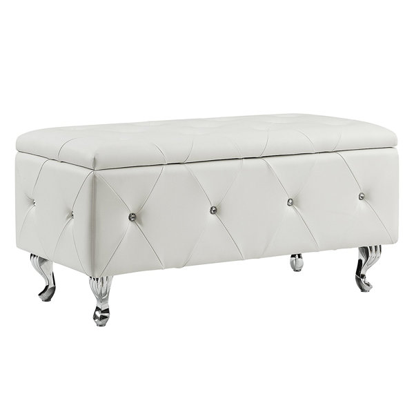 Bork Faux Leather Storage Bench By House Of Hampton Best #1