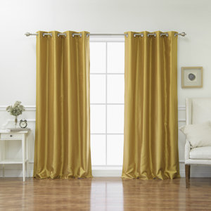 Rosanna Solid Blackout Grommet Curtain Panels (Set of 2)