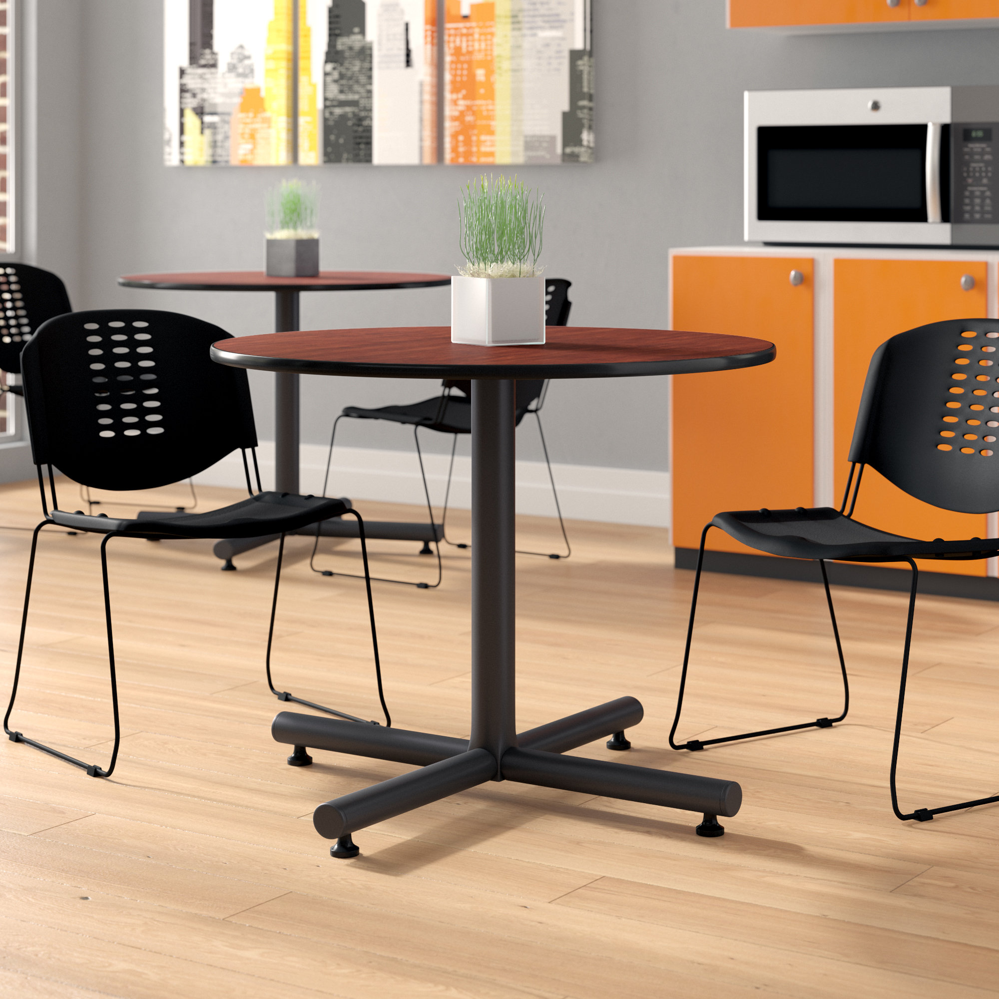 Symple Stuff Marin 36 Round Breakroom Table Reviews Wayfair Marin 36 Round Breakroom Table