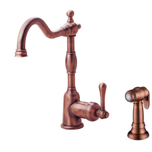 Antique Copper Kitchen Faucets You Ll Love Wayfair Antique Copper Kitchen Faucets