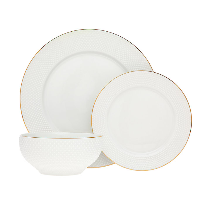 Pique 18 Piece Dinnerware Set Service For 6 Pique 18 Piece Dinnerware Set Service For 6