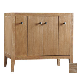 Neo-Classic Sophie Wood Cabinet Aged Oak Vanity Base