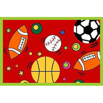 Zoomie Kids Strout Kids Football Baseball Basketball Soccer Red
