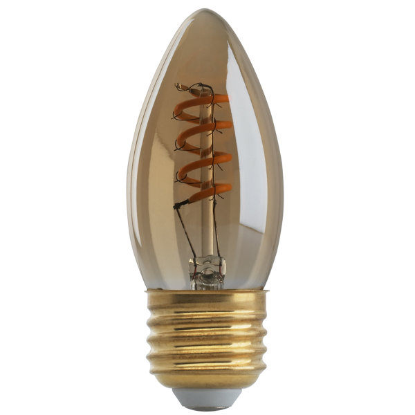 2W E26 Medium Standard LED Vintage Filament Light Bulb by Satco