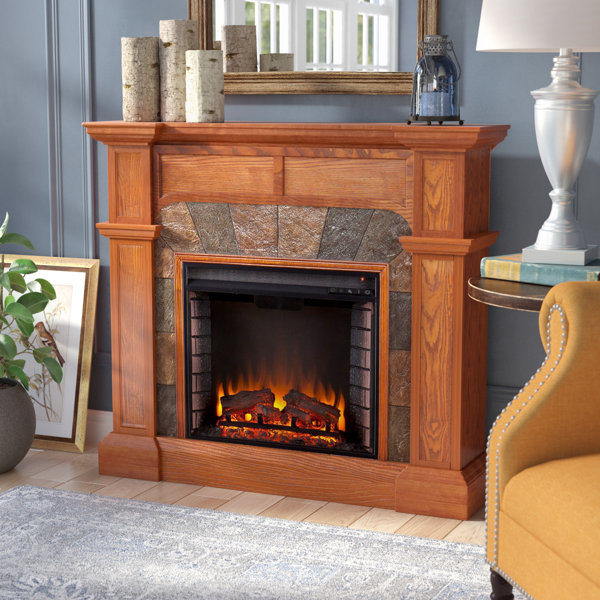 Gaskins Market Electric Fireplace by Three Posts