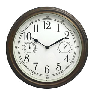 Outdoor Clocks You\'ll Love | Wayfair Outdoor Clocks You\'ll Love | Wayfair