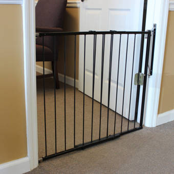 30-48 in Espresso Safety 1st Wood Top-Of-Stairs Swing Gate