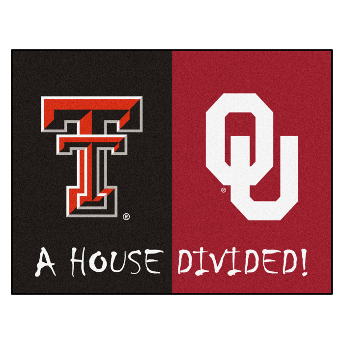 House Divided Texas Tech Oklahoma 42 5 In X 33 75 In Non Slip Indoor Only Door Mat