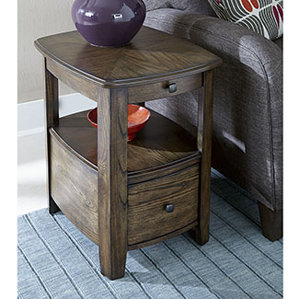 Hassania Wood Chairside Table by Bloomsbury Market