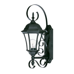 Prangins 1-Light Glass Shade Outdoor Wall Lantern