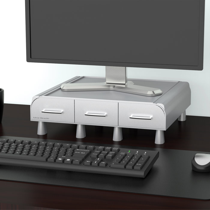 Mind Reader Perch Pc Laptop Imac Monitor Stand And Desk