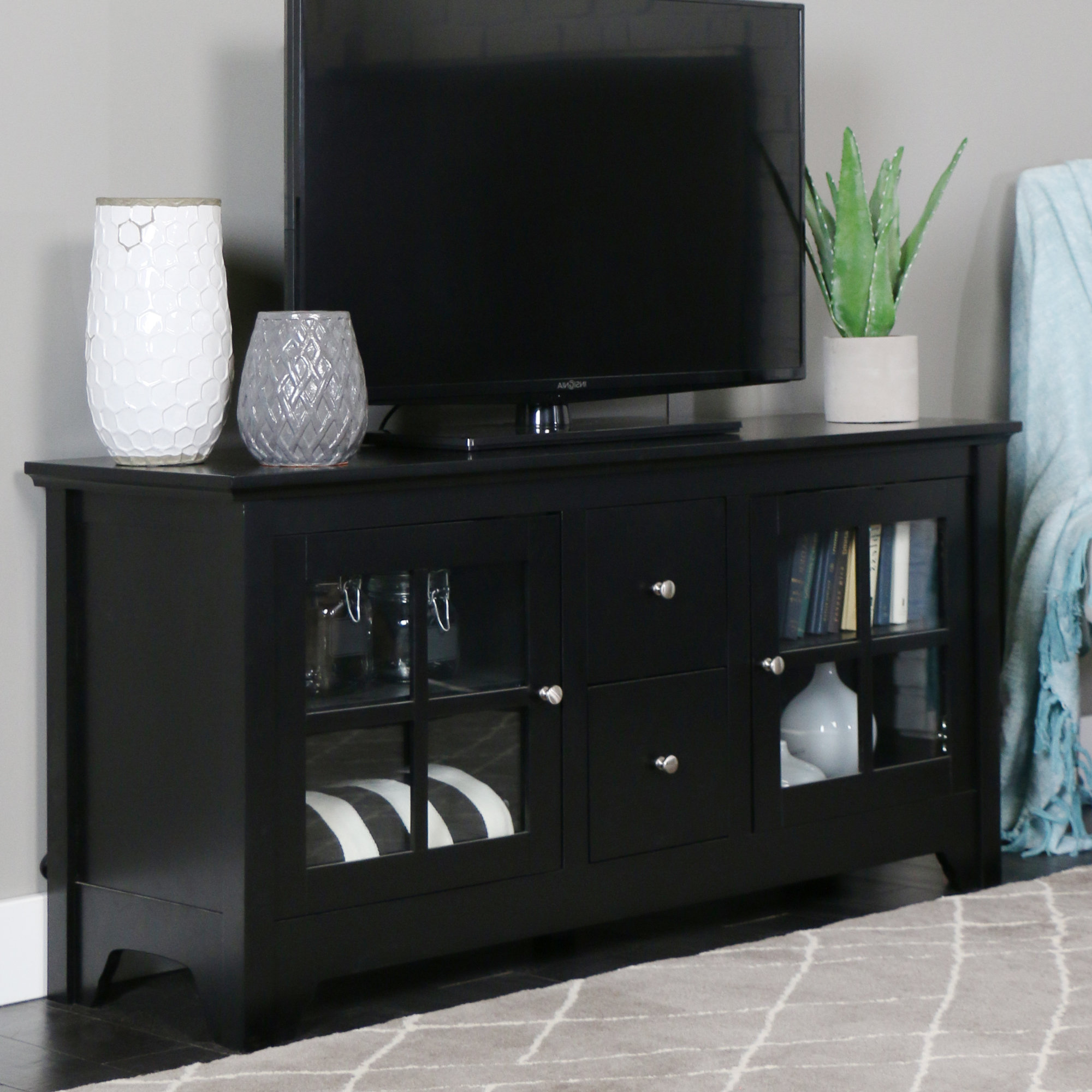 Poulson Enclosed Storage Tv Stand For Tvs Up To 60 Inches