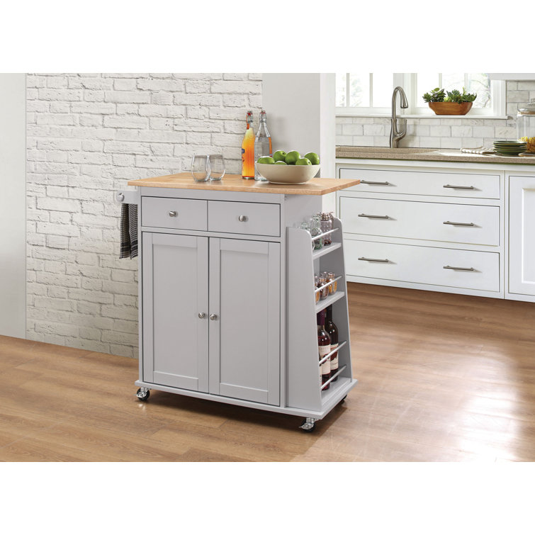 Charlton Home Farrar Kitchen Cart Wayfair