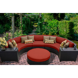 Barbados 6 Piece Sectional Seating Group with Cushions