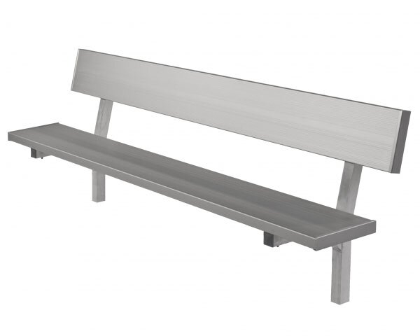 All Aluminum Bench with Back by Highland Products