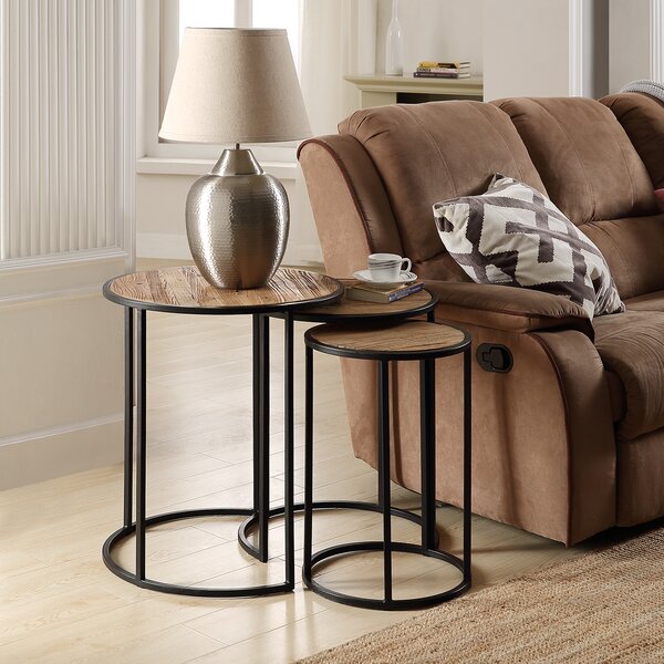 Haslett 3 Piece Nesting Tables By Union Rustic