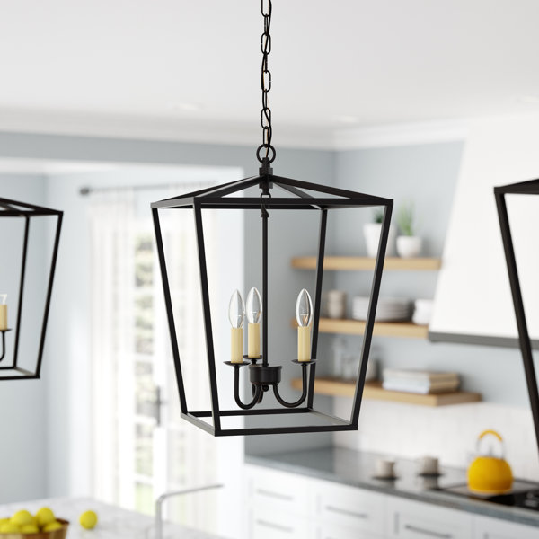 Sennett 3-Light Lantern Pendant by Gracie Oaks