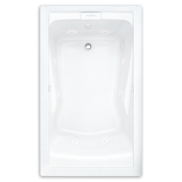 Evolution 62.56 x 38.56 Everclean Bathtub by American Standard