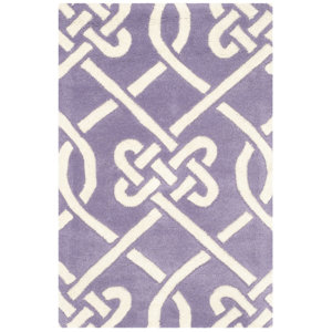 Wilkin Purple / Ivory Area Rug