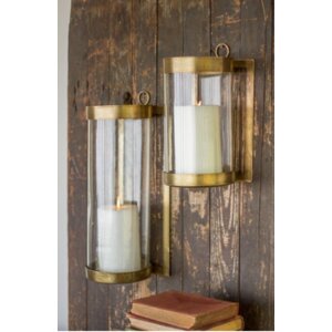 Glass/Metal Sconce