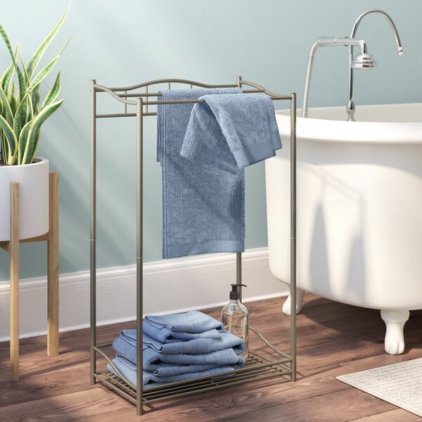 Free Standing Towel Stand by Rebrilliant