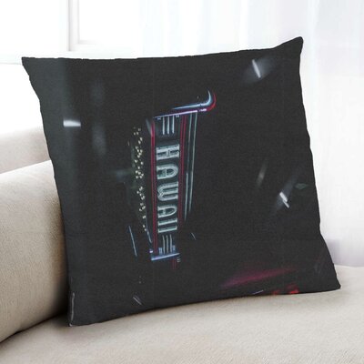 Neon Neon 129 Throw Pillow East Urban Home Cover Material: Microsuede
