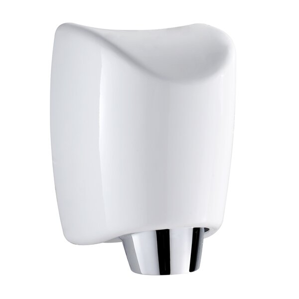 Hands-Free Wall Mount 110 Volt Hand Dryer in White by Whitehaus Collection
