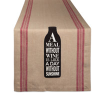 54 72 Wine Lovers Table Runner Wine Table Runner Reversible Wine Grape Runner Tuscany Runner Wine Country Runner Wine Bottle Table Runner