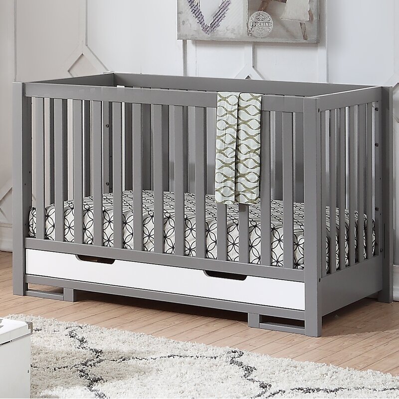 pebble gray crib