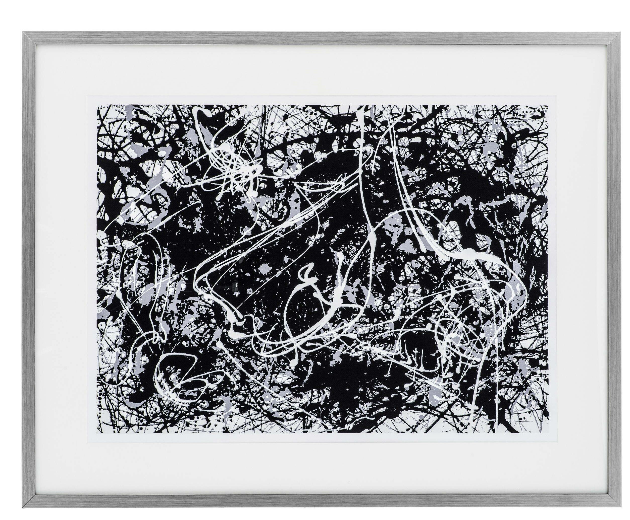 Jackson Pollock No 5 abstract paint REPRINT ON WOOD FRAMED CANVAS WALL ART Decor