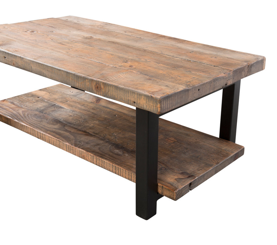 Loon Peak Somers 42 Wood Metal Coffee Table Reviews Wayfair Somers 42 Wood Metal Coffee Table