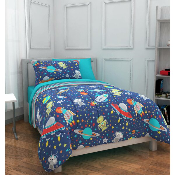 Twin Size Dark Purple and Blue Mystical Sky Star Clusters Cosmos Nebula Celestial Scenery Artwork Ambesonne Space Flat Sheet Soft Comfortable Top Sheet Decorative Bedding 1 Piece