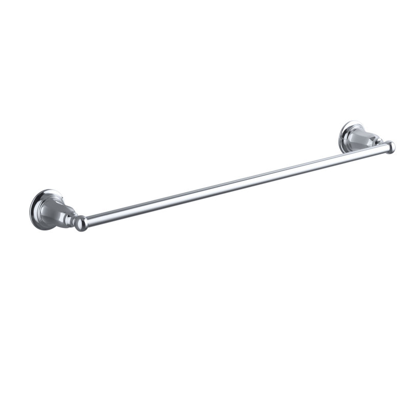 polished chrome towel bars