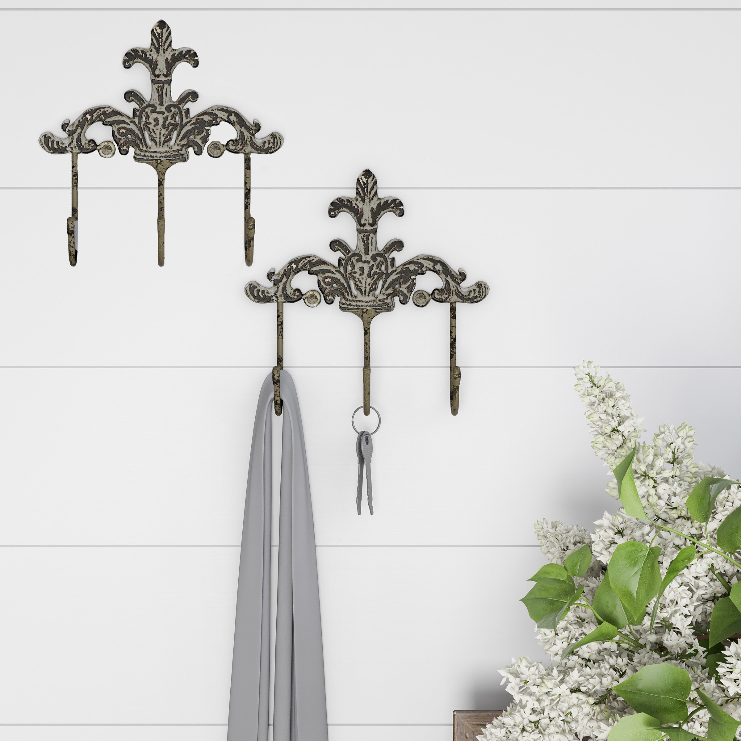 Fleur De Lis Living Garstang 3 Prong Decorative Wall Hook