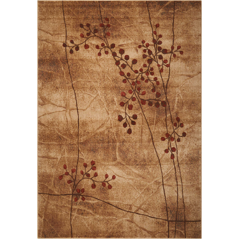 Andover Mills Smithtown Floral Taupe Area Rug Reviews Wayfair
