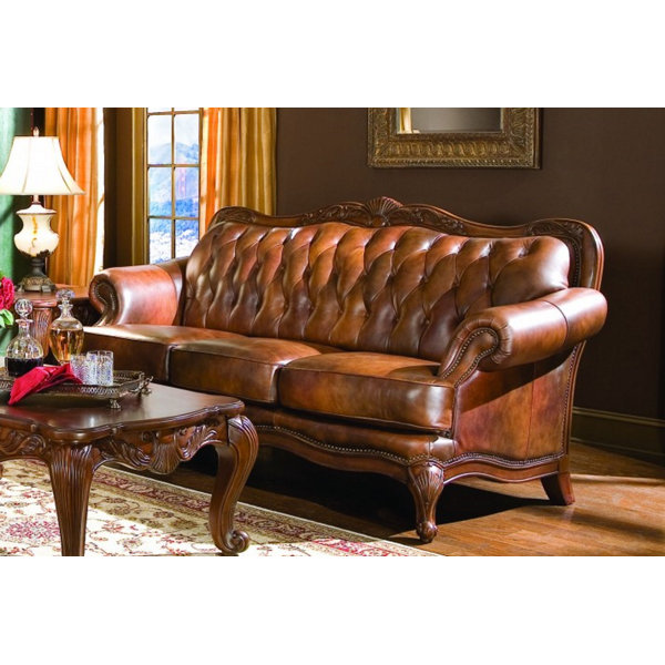 1 Chretien Leather Sofa By Astoria Grand Cool On Media