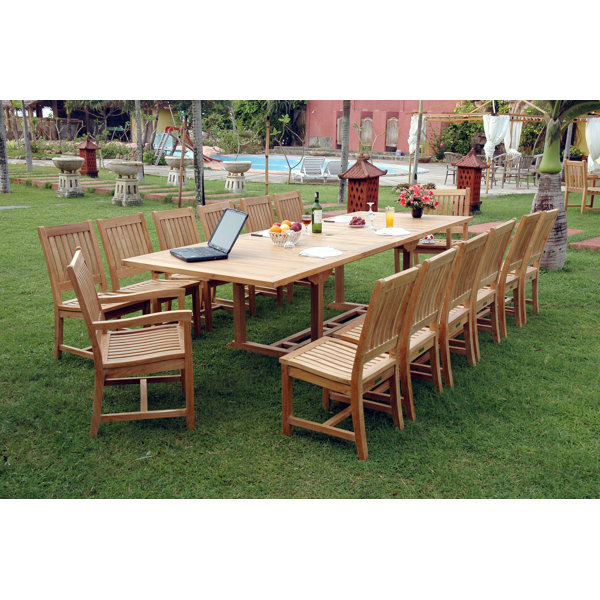 Valencia 15 Piece Teak Dining Set by Anderson Teak