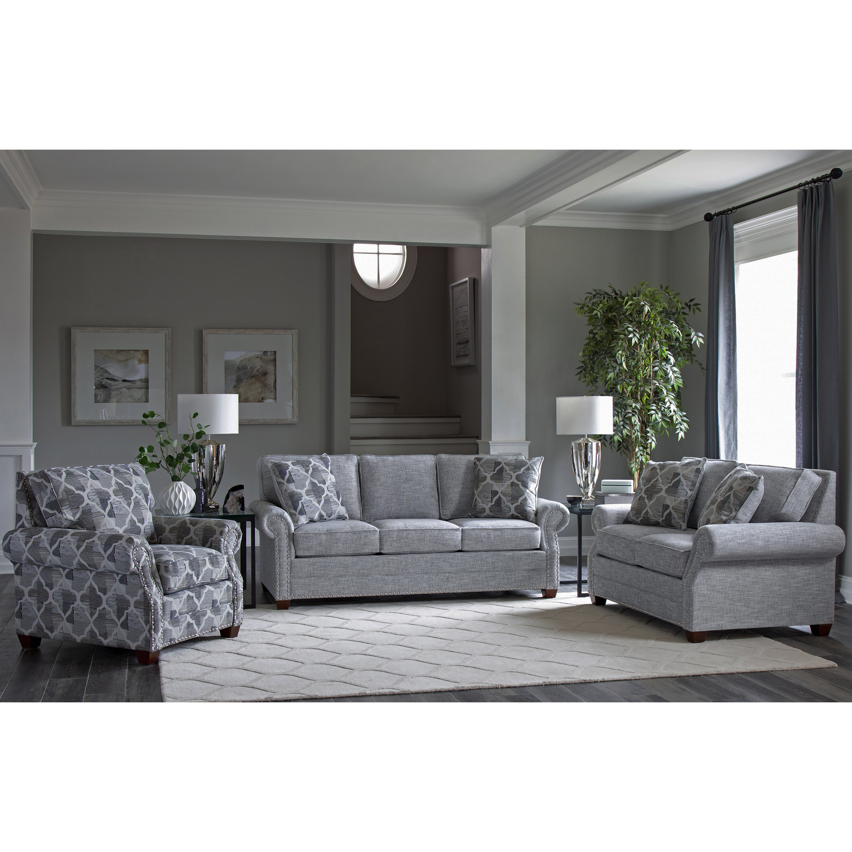 Canora Grey Peebles 3 Piece Sleeper Living Room Set Wayfair