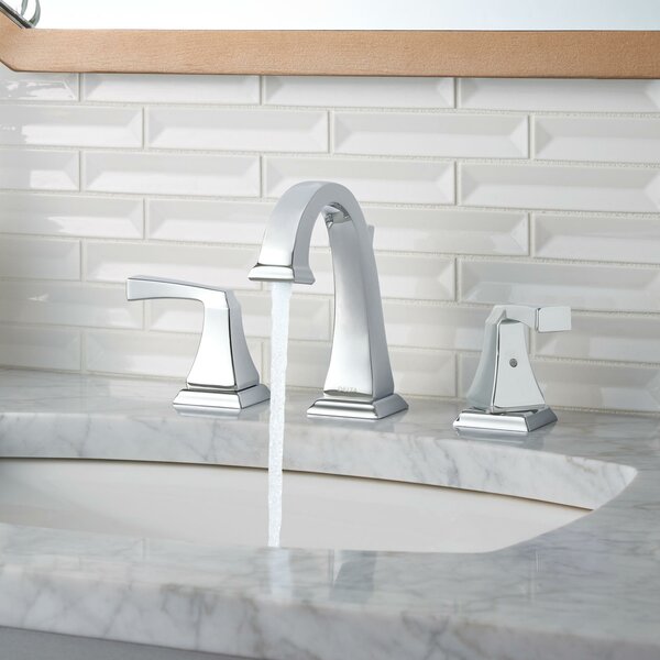 Dryden® Widespread Bathroom Faucet with Drain Assembly and Diamond Seal Technology by Delta